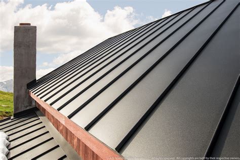 textured black metal roof